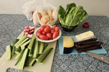 Pictured: too lazy to cook (crudités and some cheese)