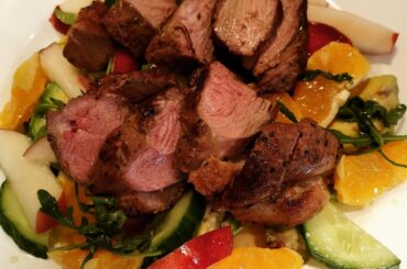 duck citrus salad with orange dressing