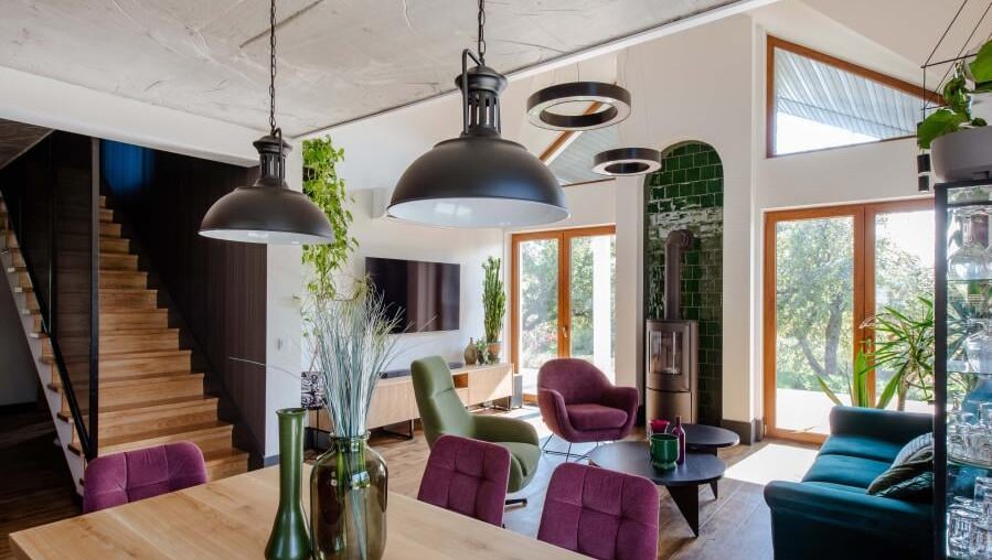 Living room of a house in Gdańsk, Poland. [899x600]