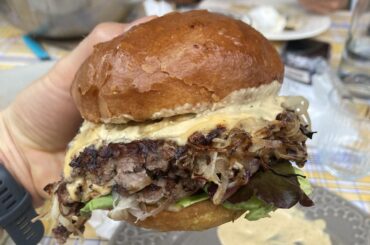 Oklahoma double cheese burger, pains maison