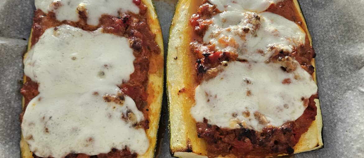 Courgettes farcies façon bolo