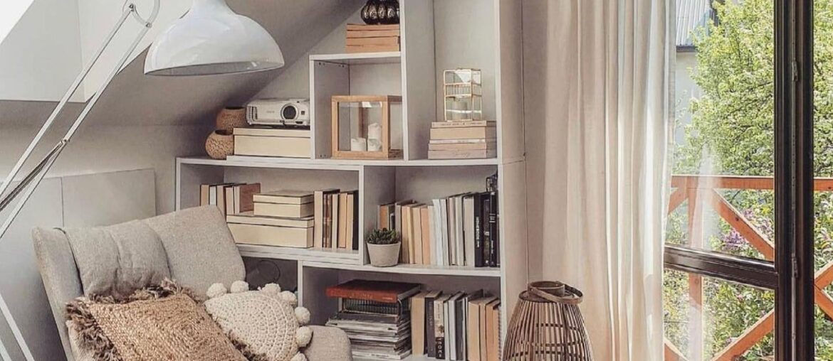 Reading nook of a house in Poland. [1439x1786]