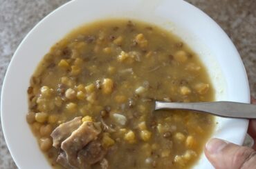 Caldomillo, typical food from the Canary Islands, specifically Lanzarote.