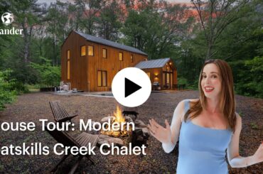 Tour a luxury French-Inspired chalet in Catskills Forest: Wander Catskills Creek | House Tour