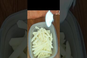 French fries freezing method | freeze for one year | youtube short | make and freeze