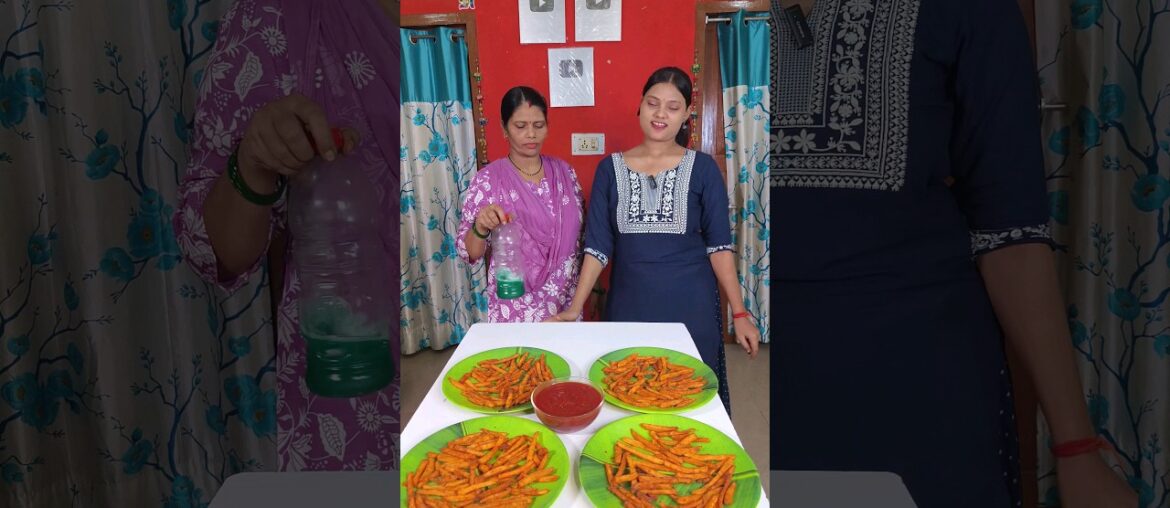 Bottle Flip And Win French Fries Challenge #shorts #short Bottle Flip And Win French Fries Challenge #shorts #short