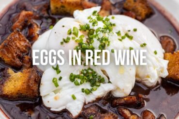 Eggs in Red Wine