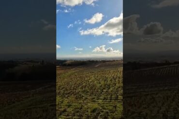 Drone Over Morgon CRU BEAUJOLAIS, France