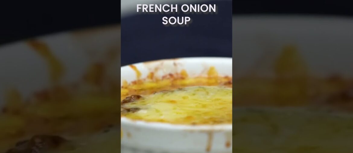 Putting Together A BEAUTIFUL French Onion Soup... #recipe #tutorial #shorts