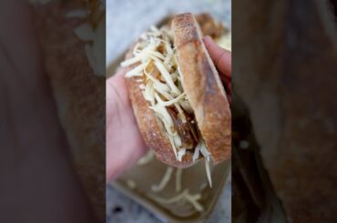 French Onion Grilled Cheese #charbroil #recipe #grilledcheese #flattop #griddlecooking