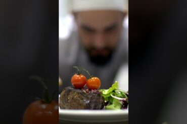 finalizing a steak tartare in a fine dining luxury restaurant#shorts Meals Daily channel