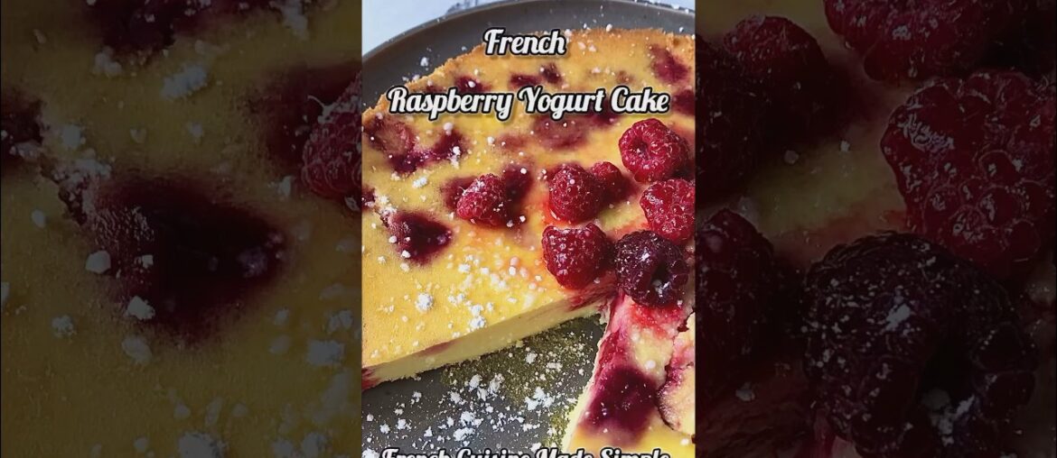 Easy French Recipe: GF French Raspberry Yogurt Cake
