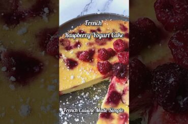 Easy French Recipe: GF French Raspberry Yogurt Cake