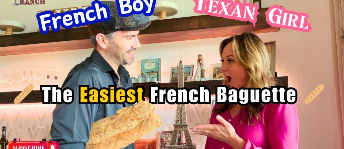 Easy No-Knead Baguette Recipe in 6 Minutes | French Chef's Secret to Perfect Bread!