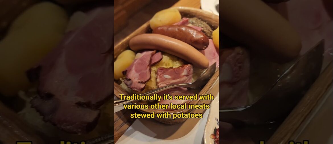 Traditional Strasbourg dish: Choucroute #france #travel