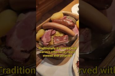 Traditional Strasbourg dish: Choucroute #france #travel