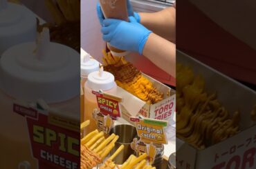 LONGEST French Fries in the World in Bangkok, Thailand!! #streetfood #shorts