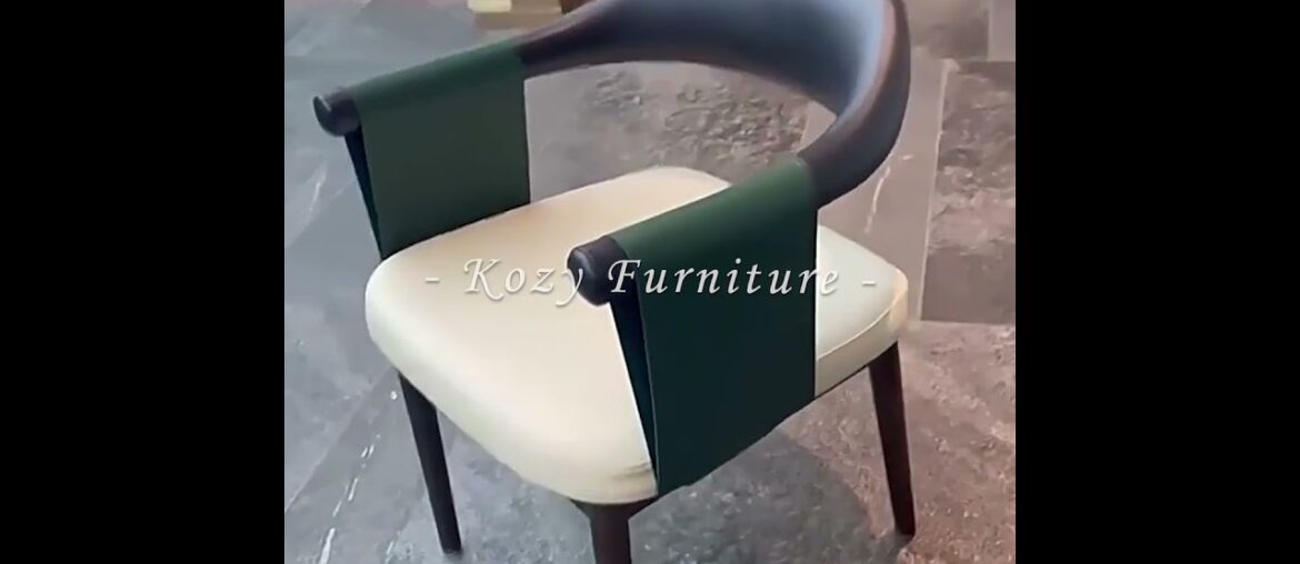 French Style Durable Leather Dining Chairs Modern Design Dining Chair