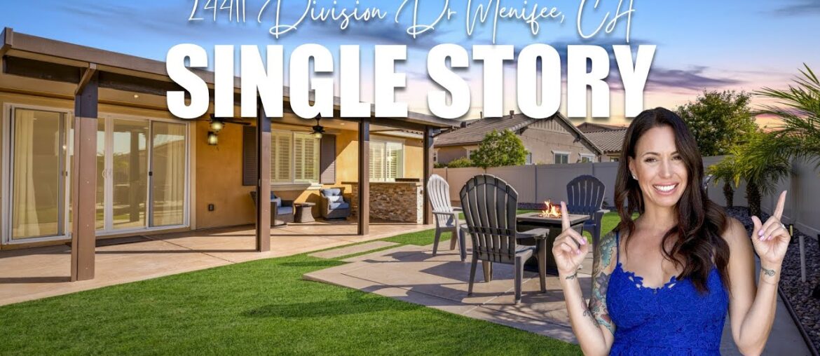 Single story 4 bedroom home for sale in Audie Murphy Ranch #singlestoryhouse #menifeerealestate Single story 4 bedroom home for sale in Audie Murphy Ranch #singlestoryhouse #menifeerealestate