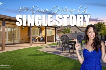 Single story 4 bedroom home for sale in Audie Murphy Ranch #singlestoryhouse #menifeerealestate