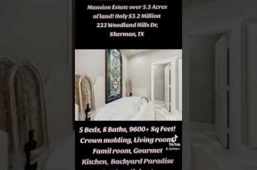 "FRENCH LUXURY MANSION" on over 5.5 acres .... Gourmet Kitchen,  outdoor living & More