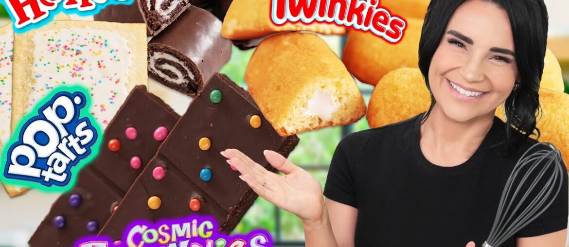 I Tried Making Homemade Gourmet Snacks (Twinkies, Oreos, Pop-Tarts, Cosmic Brownies)