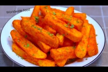 Frech Fries | Masala Frech Fries | Easy and Simple Way To Make | Worldwide food