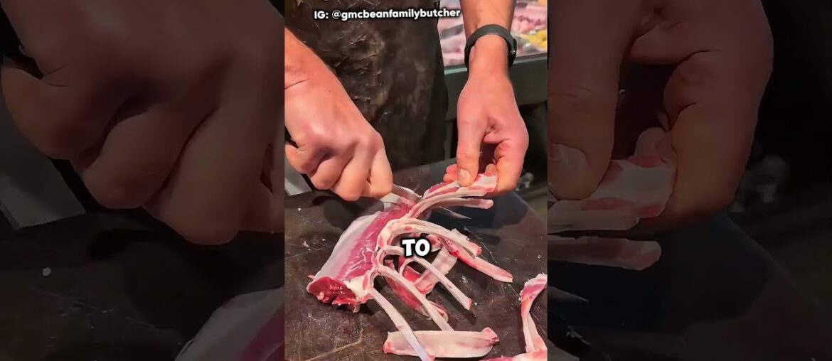 How to French Lamb Chops Like a Pro | Elegant Lamb Recipe Technique #LambChops #CookingTips #shorts