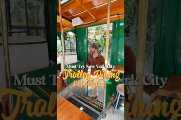 Must Try Trolley Dining Experience in NYC!  #nyceats #nycfood #nycrestaurants #nycfoodie #ayzanyc