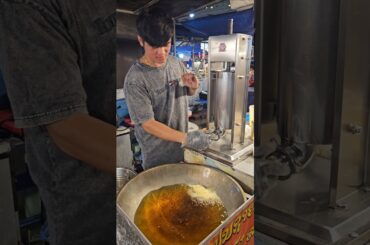 Hamsome Man Selling French Fries Churros - Laos Street Food #shorts