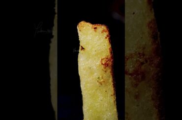 French fries close-up #asmr #experiment#ham #fries