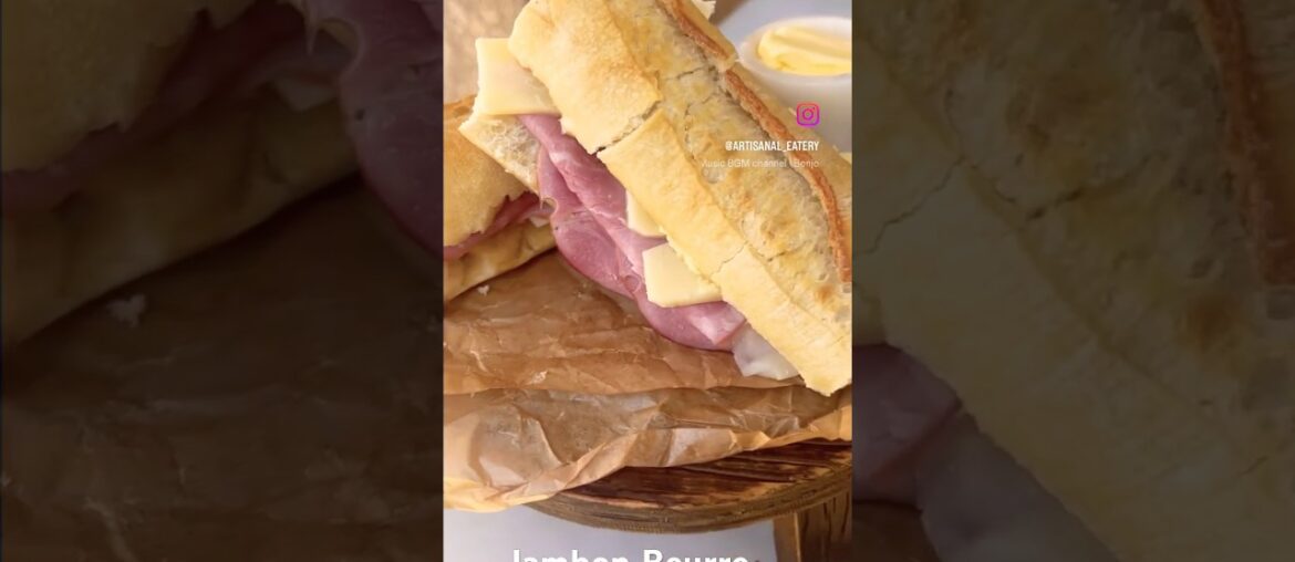 Jambon Beurre Sandwich #food #sandwich #french #recipes #JambonBeurre