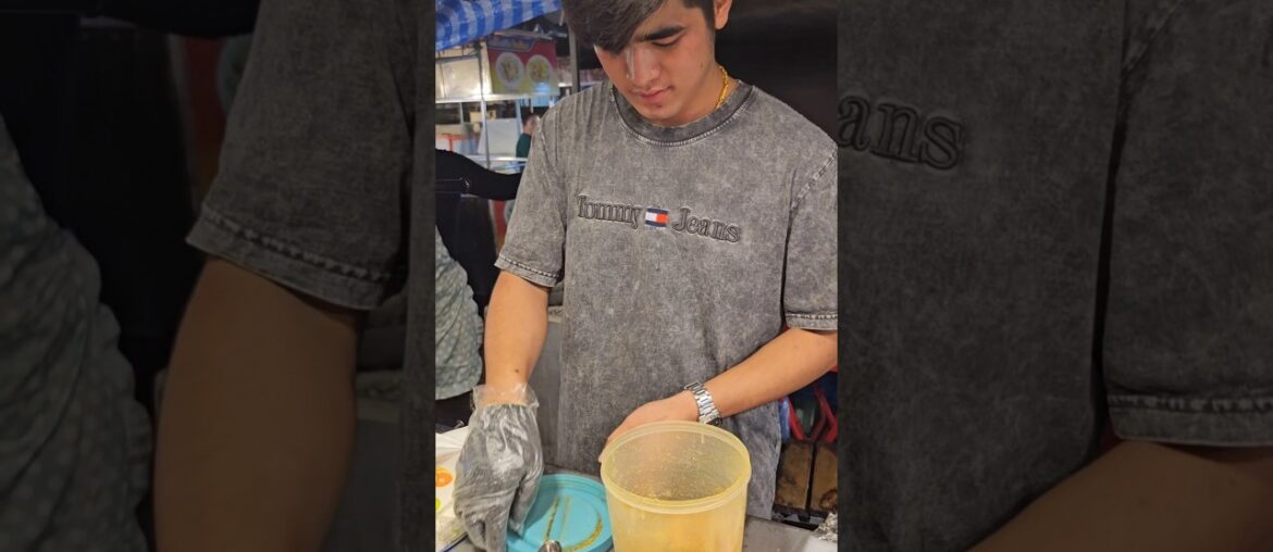 Handsome Man Selling French Fries Churros - Laos Street Food #shorts
