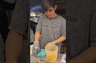 Handsome Man Selling French Fries Churros - Laos Street Food #shorts