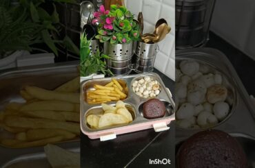 School Lunch box# french fries# chips# doughnuts#ytshorts # trendingshorts# viralshots#shorts #ytsho