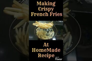 Making Crispy French Fries At Home With Home Made Recipe Easy Method
