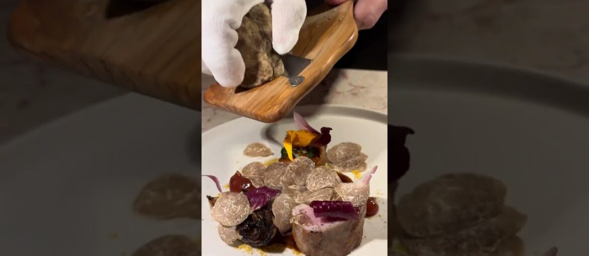 Michelin Star Pork & Alba White Truffle at Jeune et Jolie in Carlsbad CA #food #short #luxury