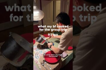 The 4 dishes my chef bf made for our group of 9