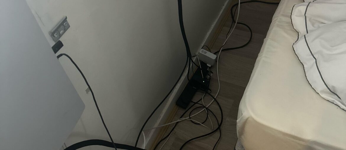 Gonna buy white cable sleeves, ties and pins but any advice to help organise this mess 😂