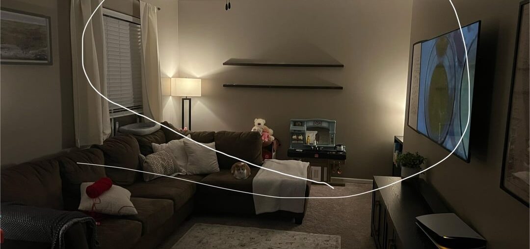 Ideas for back wall of narrow living room