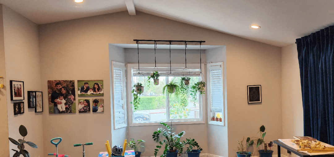 Need help with decorating this walls around the bay window.