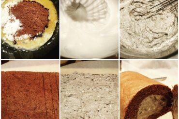 Oreo Chocolate Roll Cake