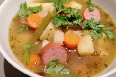 Stew with homemade beef broth