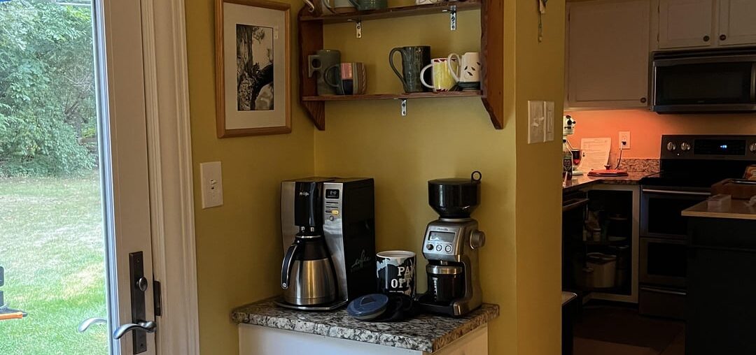 How should I style my coffee corner?