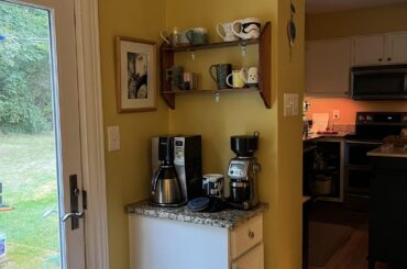 How should I style my coffee corner?