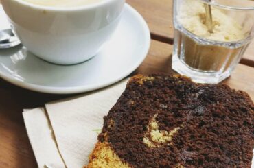 tiramisu cake and coffee