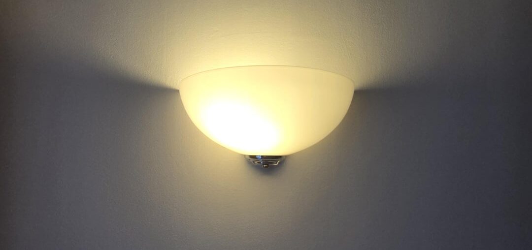 Hiding wall lamp fitting