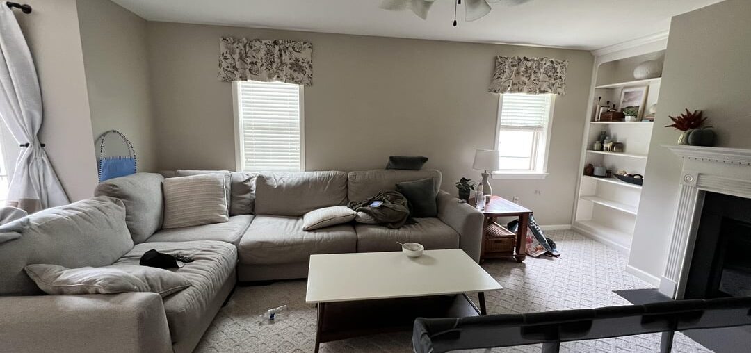 Sad gray/beige living room. Need help!