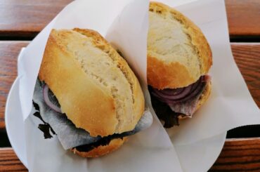 Herring in a roll, matjes and Bismarck