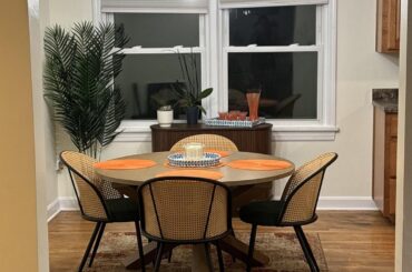 It’s a work in progress, but I’m redecorating my dining room.